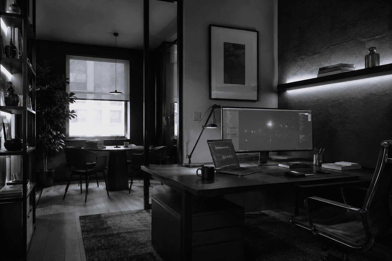 MoatWorks studio workspace where AI visibility strategies are engineered