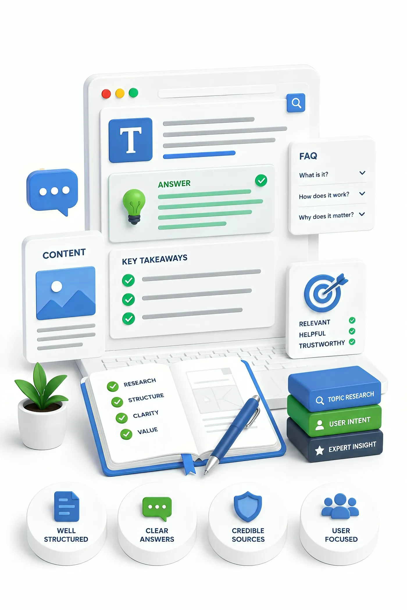 Content and answers: prompt-led assets written to be quoted verbatim by answer engines